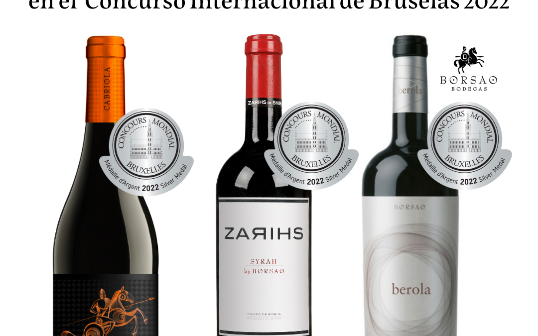 Borsao recibe tres medallas en el prestigioso concurso Mundial del vino de Bruxelles