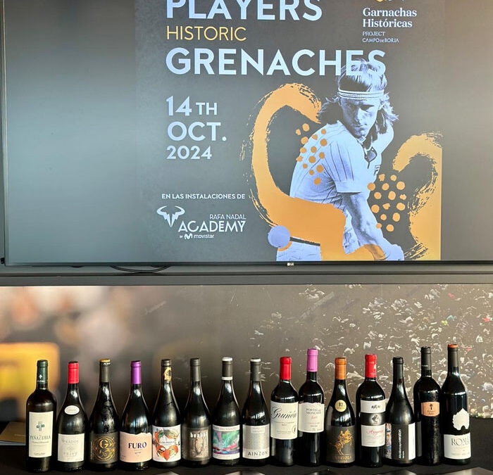 Cata de ‘Garnachas Históricas’ en la Rafa Nadal Academy, Manacor.