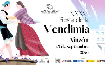 Celebramos XXXVI Fiesta de la Vendimia que tendrá lugar en Ainzón el próximo martes 15 de septiembre de 2026.  